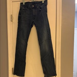 Levi's Men's Dark Blue Straight Jeans